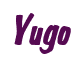 Rendering "Yugo" using Big Nib