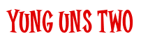 Rendering "Yung Uns Two" using Cooper Latin