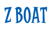 Rendering "Z Boat" using Cooper Latin
