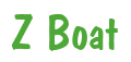 Rendering "Z Boat" using Dom Casual