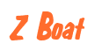 Rendering "Z Boat" using Big Nib