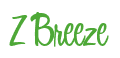 Rendering "Z Breeze" using Bean Sprout