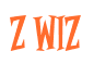 Rendering "Z WIZ" using Cooper Latin