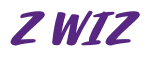 Rendering "Z WIZ" using Casual Script