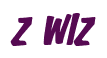 Rendering "Z WIZ" using Big Nib