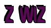Rendering "Z WIZ" using Callimarker