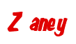 Rendering "Z aney" using Big Nib