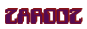 Rendering "ZARDOZ" using Computer Font