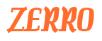 Rendering "ZERRO" using Color Bar