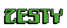 Rendering "ZESTY" using Computer Font