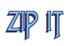 Rendering "ZIP IT" using Agatha