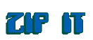 Rendering "ZIP IT" using Computer Font