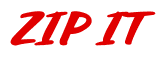 Rendering "ZIP IT" using Casual Script