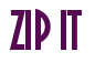Rendering "ZIP IT" using Asia