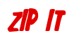 Rendering "ZIP IT" using Big Nib