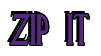 Rendering "ZIP IT" using Deco