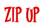 Rendering "ZIP UP" using Cooper Latin