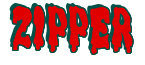 Rendering "ZIPPER" using Drippy Goo
