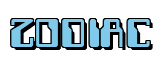 Rendering "ZODIAC" using Computer Font