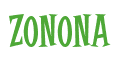 Rendering "ZONONA" using Cooper Latin