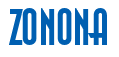 Rendering "ZONONA" using Asia