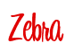 Rendering "Zebra" using Bean Sprout