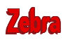 Rendering "Zebra" using Callimarker
