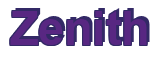Rendering "Zenith" using Arial Bold