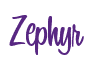 Rendering "Zephyr" using Bean Sprout