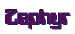 Rendering "Zephyr" using Computer Font