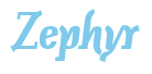 Rendering "Zephyr" using Color Bar