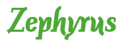 Rendering "Zephyrus" using Color Bar