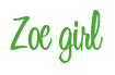 Rendering "Zoe girl" using Bean Sprout