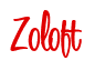 Rendering "Zoloft" using Bean Sprout