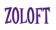 Rendering "Zoloft" using Cooper Latin