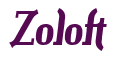 Rendering "Zoloft" using Color Bar