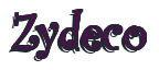 Rendering "Zydeco" using Curlz