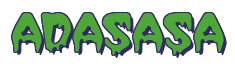 Rendering "adasasa" using Creeper