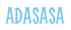 Rendering "adasasa" using Cooper Latin