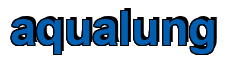 Rendering "aqualung" using Arial Bold
