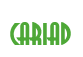 Rendering "cariad" using Asia