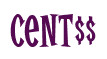 Rendering "cent$$" using Cooper Latin