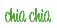 Rendering "chia chia" using Bean Sprout