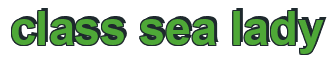 Rendering "class sea lady" using Arial Bold
