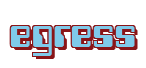 Rendering "egress" using Computer Font
