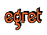 Rendering "egret" using Agatha