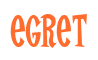 Rendering "egret" using Cooper Latin