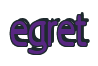 Rendering "egret" using Beagle