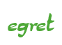 Rendering "egret" using Dragon Wish