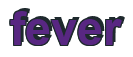 Rendering "fever" using Arial Bold